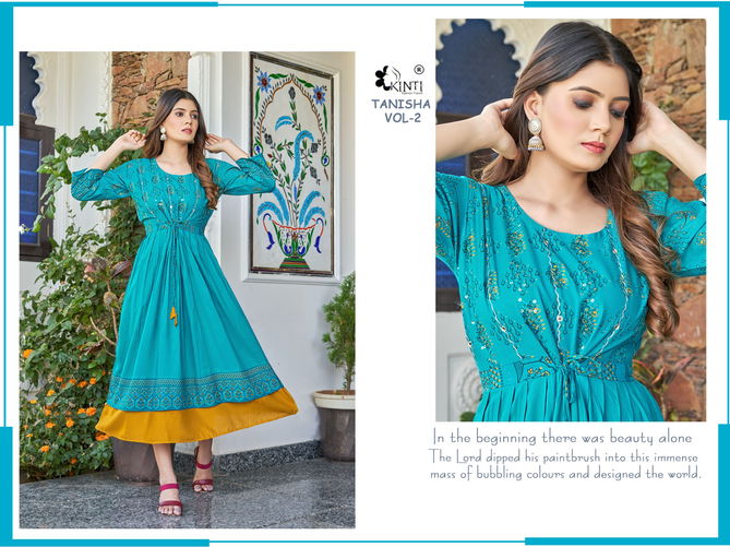 Kinti Tanisha Vol 2 Long Designer Kurtis Catalog
